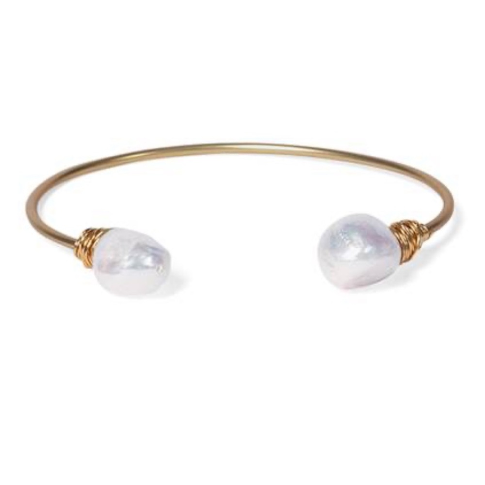 Faux Pearl & Gold Bracelet